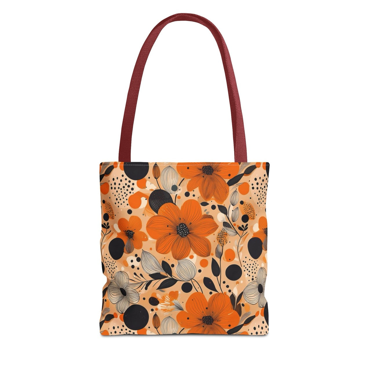 Autumn Glow Blossoms Tote Bag – Warm & Elegant Floral Carry-All
