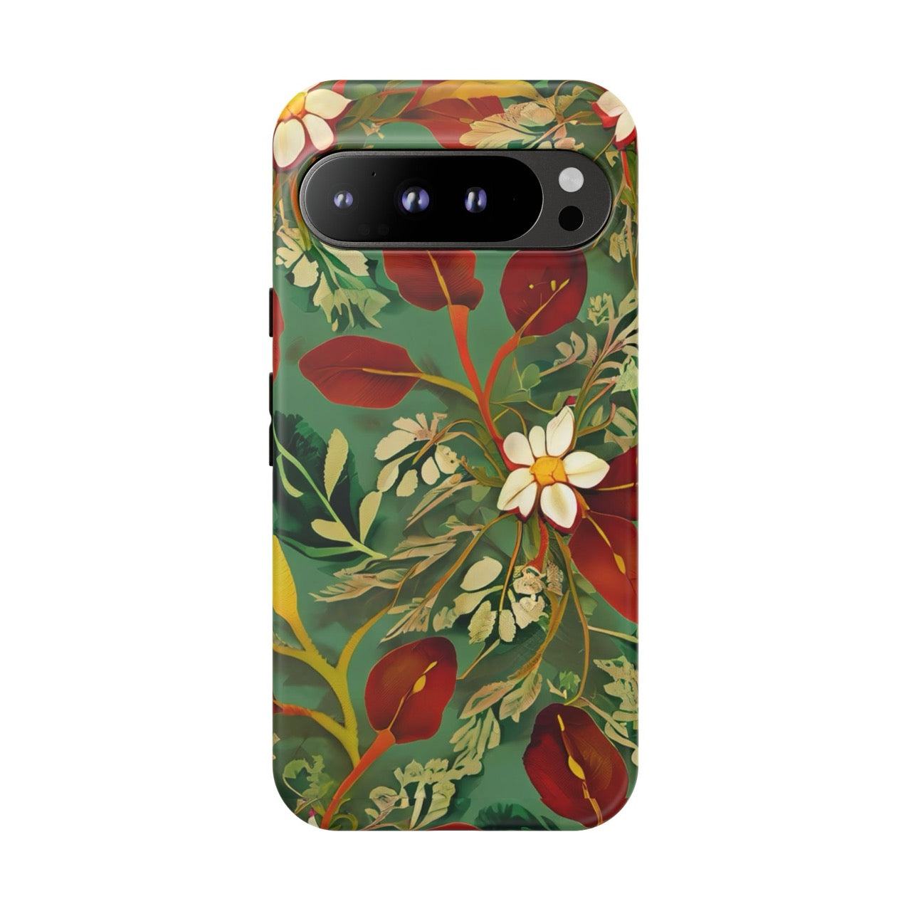 Golden Leaf Reverie Google Pixel Tough Case | Botanical Floral Art