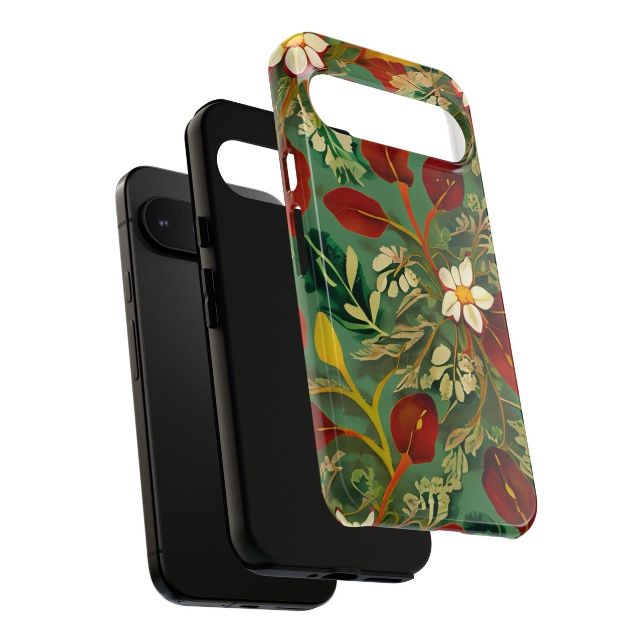 Golden Leaf Reverie Google Pixel Tough Case | Botanical Floral Art