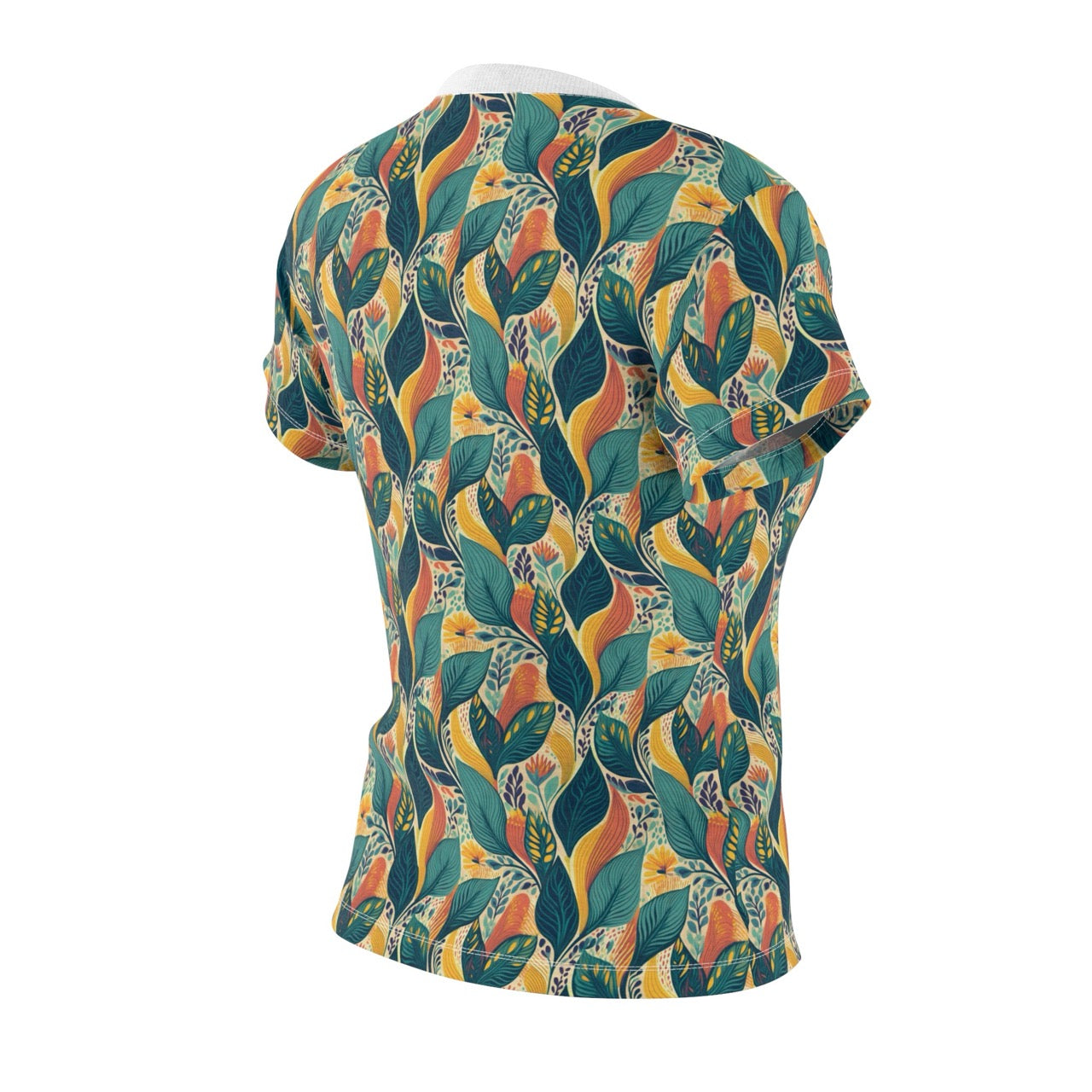 Autumn Symphony Botanicals Women's T-Shirt – Elegant Fall-Inspired Floral Tee for Effortless Style