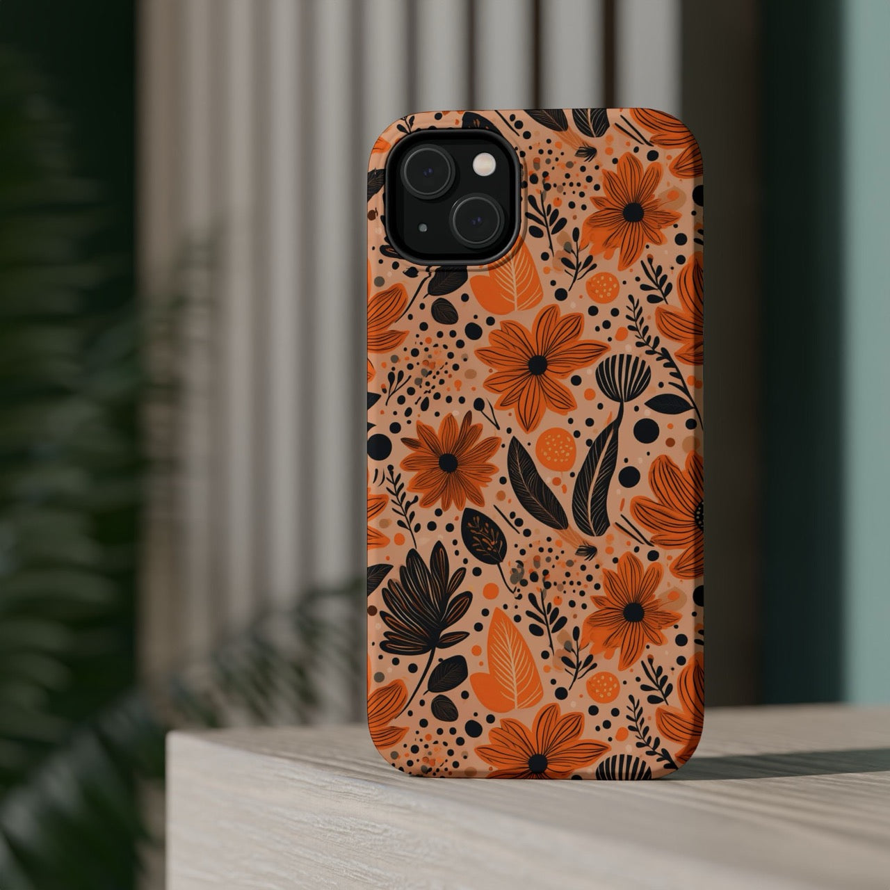 Bold Harvest Blooms iPhone Magnetic Tough Cases – Robust Protection, Impact Resistant & MagSafe® Compatible