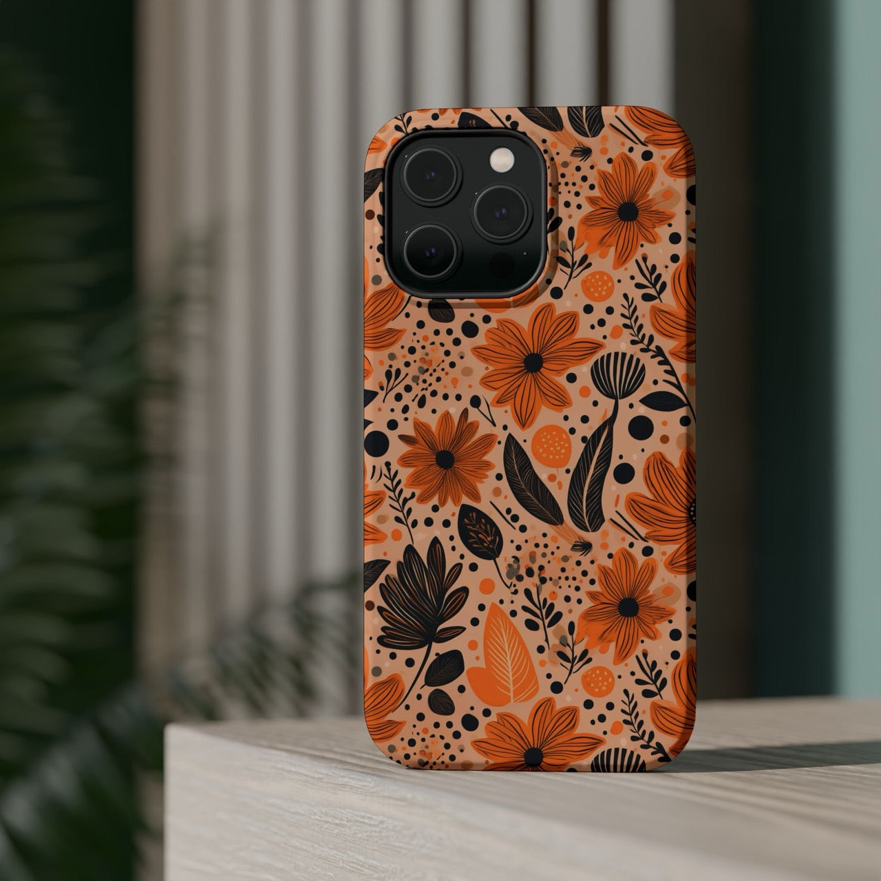 Bold Harvest Blooms iPhone Magnetic Tough Cases – Robust Protection, Impact Resistant & MagSafe® Compatible