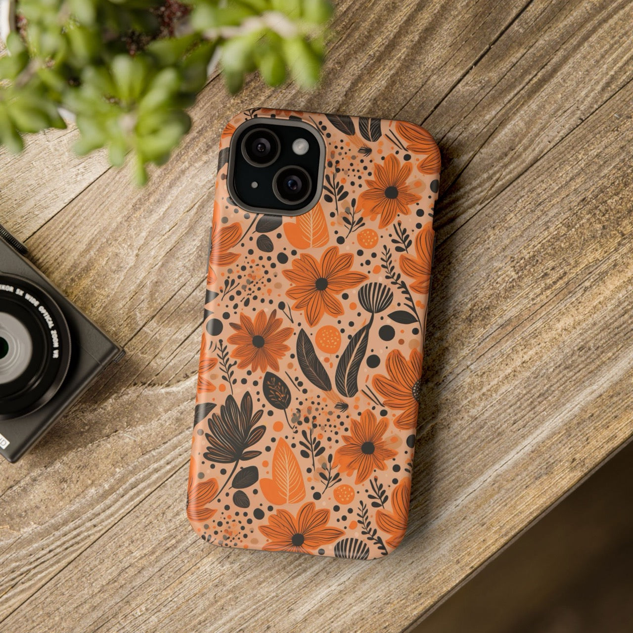 Bold Harvest Blooms iPhone Magnetic Tough Cases – Robust Protection, Impact Resistant & MagSafe® Compatible