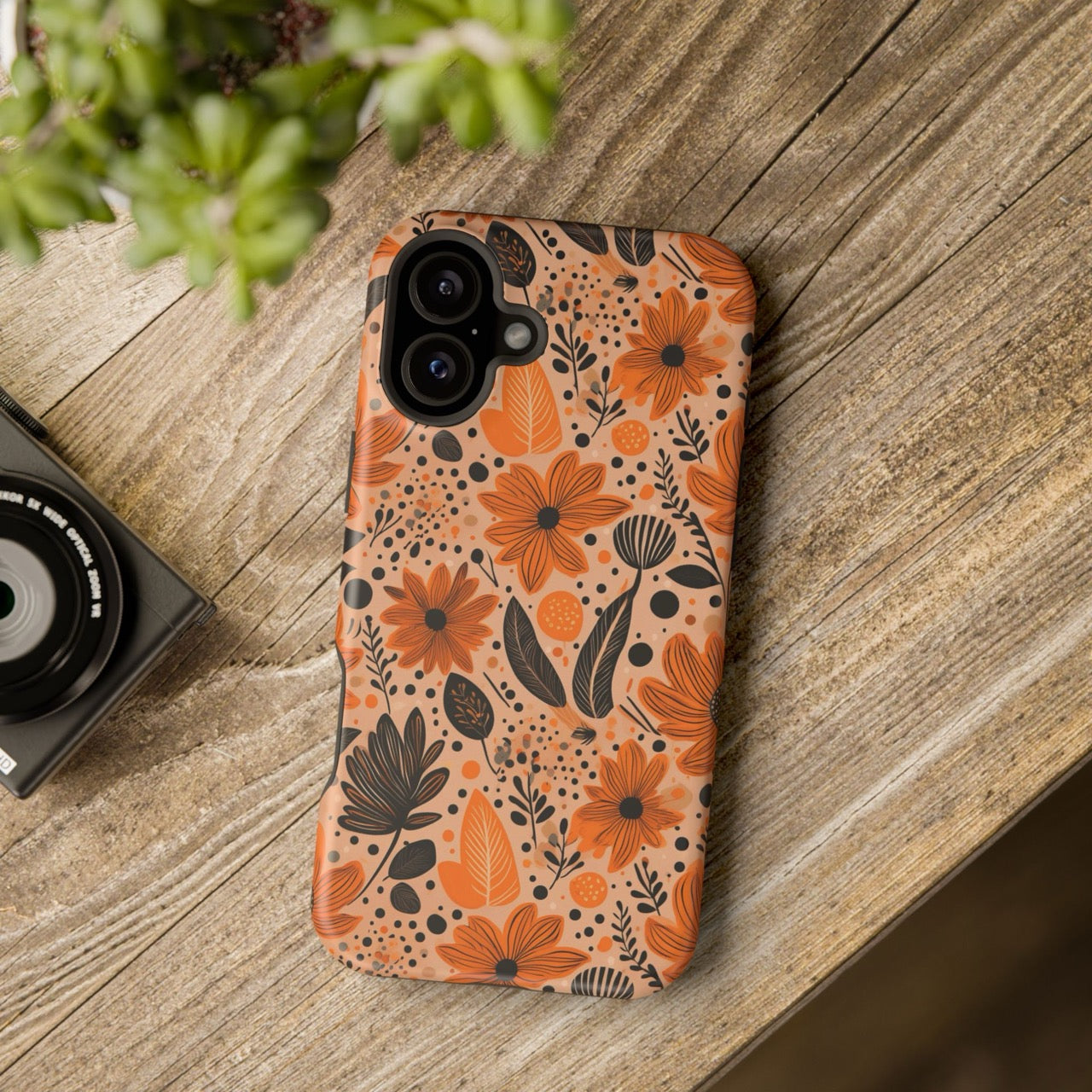 Bold Harvest Blooms iPhone Magnetic Tough Cases – Robust Protection, Impact Resistant & MagSafe® Compatible
