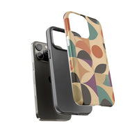 Geometric Abstract iPhone Case – Stylish, Durable Protection with Earthy Tones