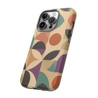 Geometric Abstract iPhone Case – Stylish, Durable Protection with Earthy Tones