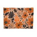 Bold Harvest Blooms Accessory Pouch – Vibrant Autumn Floral Organizer for Everyday Essentials