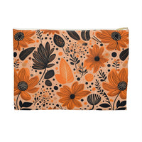 Bold Harvest Blooms Accessory Pouch – Vibrant Autumn Floral Organizer for Everyday Essentials