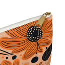 Bold Harvest Blooms Accessory Pouch – Vibrant Autumn Floral Organizer for Everyday Essentials