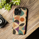 Geometric Abstract iPhone Case – Stylish, Durable Protection with Earthy Tones