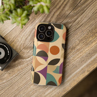 Geometric Abstract iPhone Case – Stylish, Durable Protection with Earthy Tones