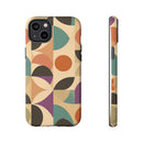 Geometric Abstract iPhone Case – Stylish, Durable Protection with Earthy Tones