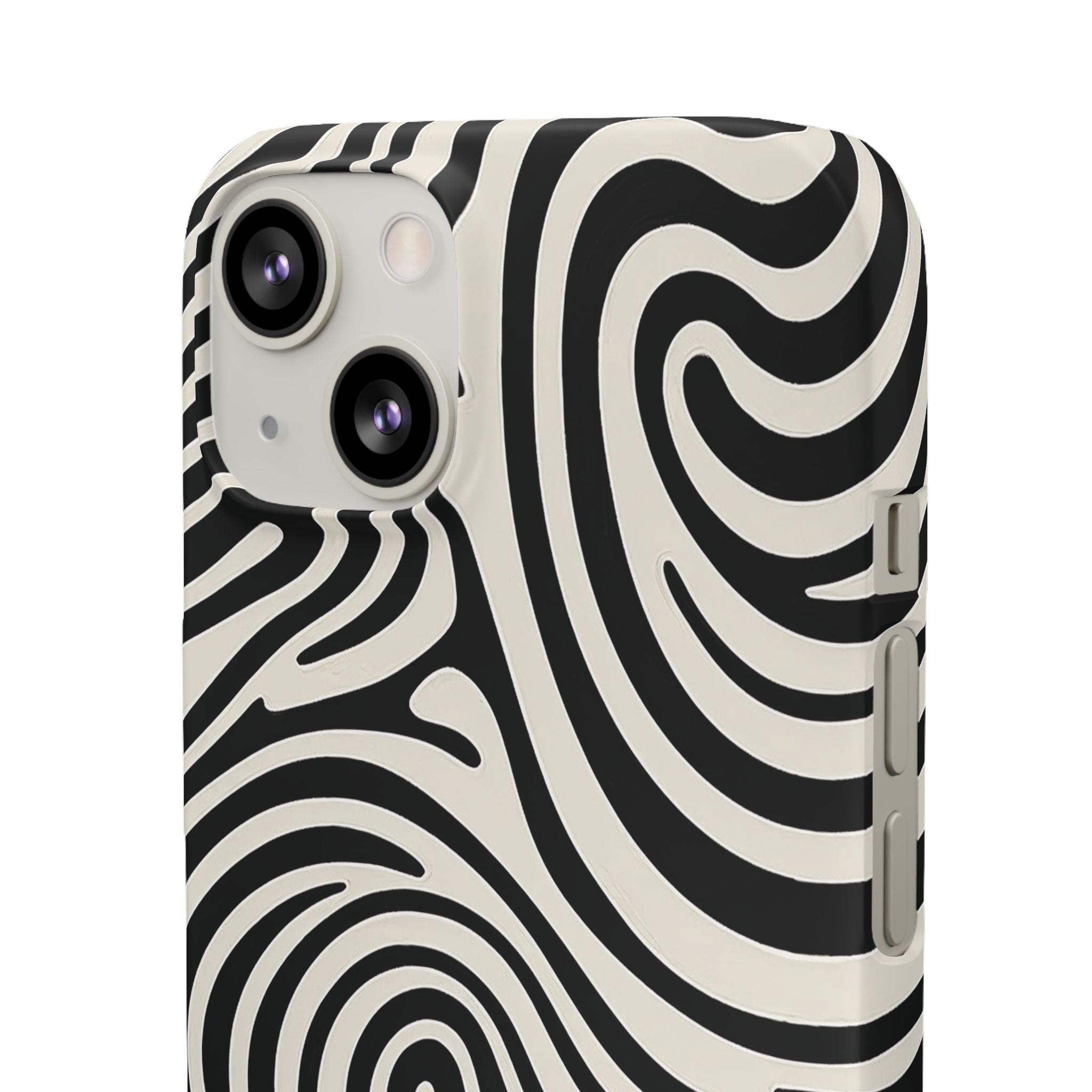 Stylish Abstract Swirl Design Snap Cases