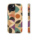 Geometric Abstract iPhone Case – Stylish, Durable Protection with Earthy Tones