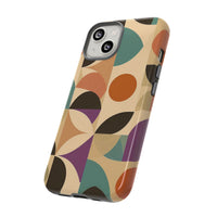 Geometric Abstract iPhone Case – Stylish, Durable Protection with Earthy Tones