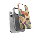 Geometric Abstract iPhone Case – Stylish, Durable Protection with Earthy Tones