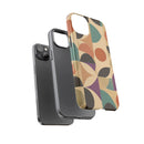 Geometric Abstract iPhone Case – Stylish, Durable Protection with Earthy Tones