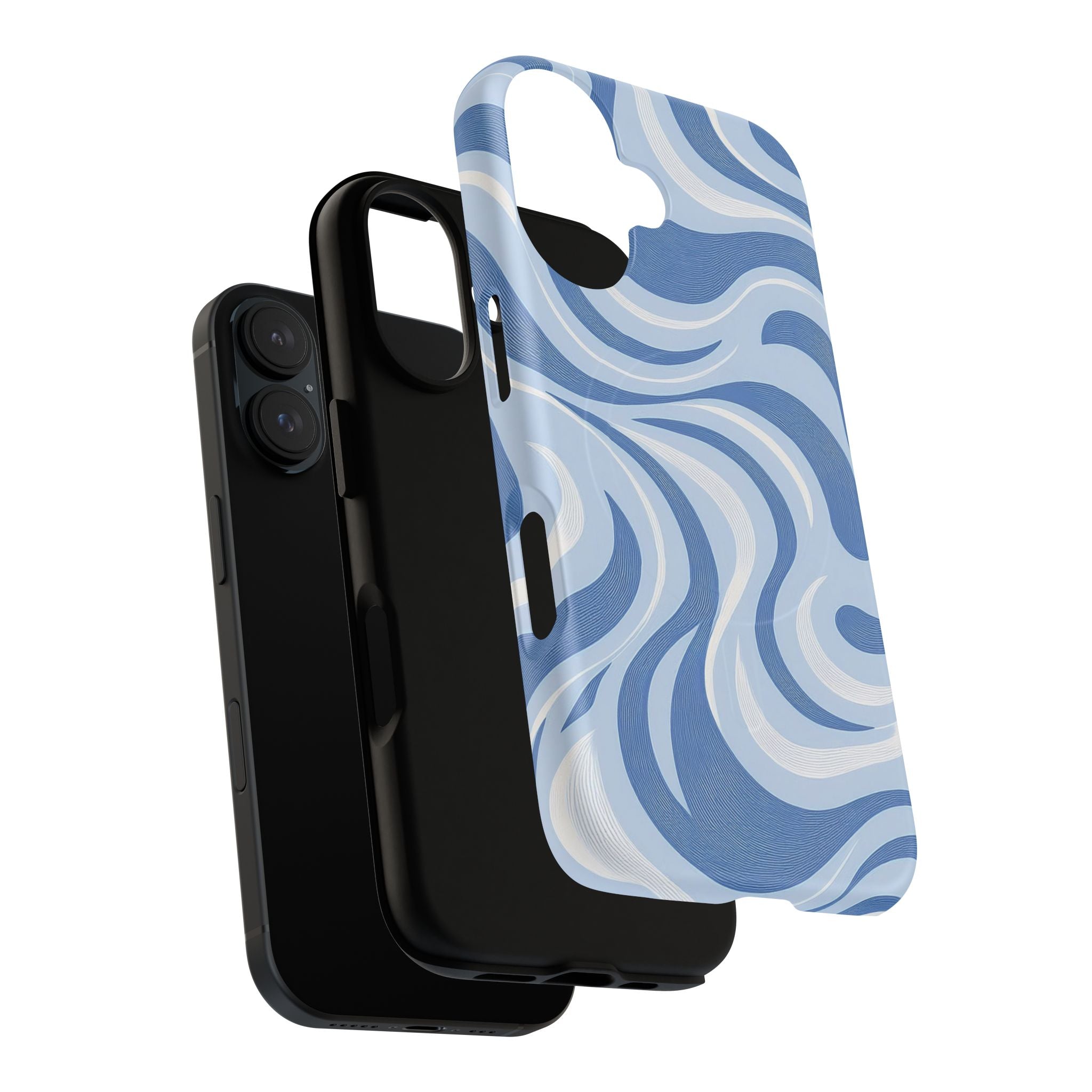 Stylish Abstract Swirl Design Tough Magnetic Cases