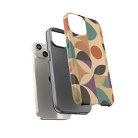 Geometric Abstract iPhone Case – Stylish, Durable Protection with Earthy Tones