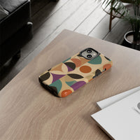 Geometric Abstract iPhone Case – Stylish, Durable Protection with Earthy Tones