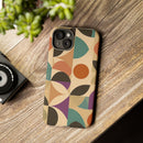 Geometric Abstract iPhone Case – Stylish, Durable Protection with Earthy Tones