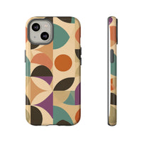 Geometric Abstract iPhone Case – Stylish, Durable Protection with Earthy Tones