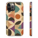 Geometric Abstract iPhone Case – Stylish, Durable Protection with Earthy Tones