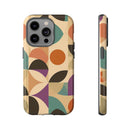 Geometric Abstract iPhone Case – Stylish, Durable Protection with Earthy Tones