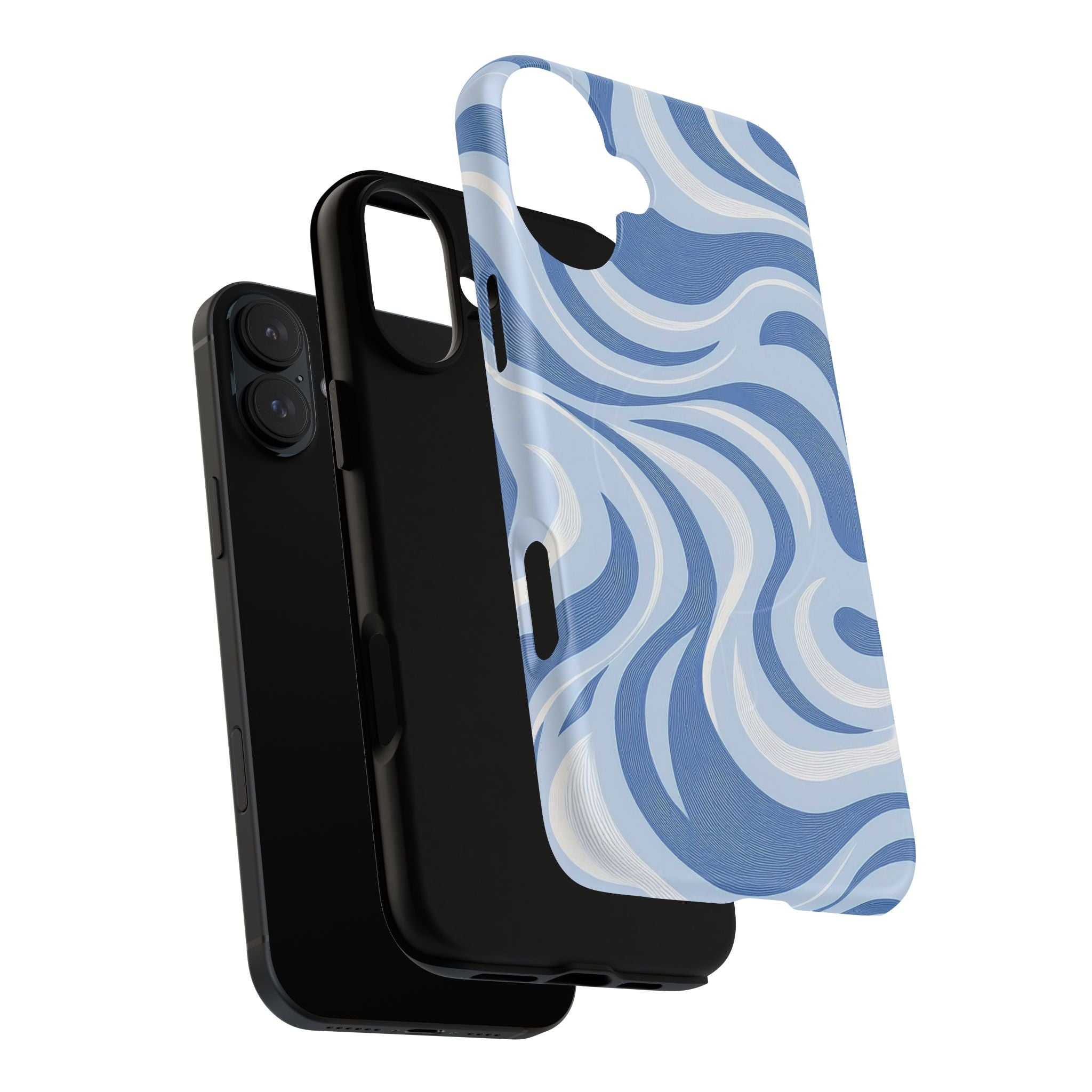 Stylish Abstract Swirl Design Tough Magnetic Cases