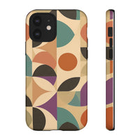 Geometric Abstract iPhone Case – Stylish, Durable Protection with Earthy Tones