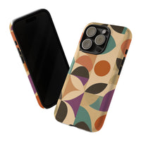 Geometric Abstract iPhone Case – Stylish, Durable Protection with Earthy Tones