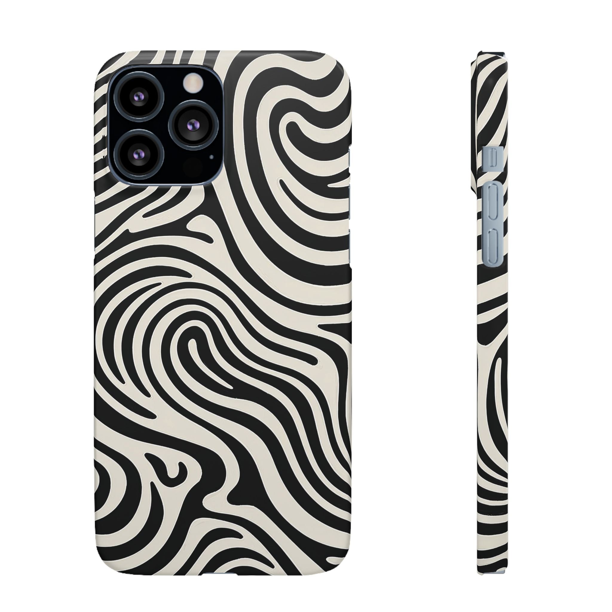 Stylish Abstract Swirl Design Snap Cases