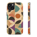 Geometric Abstract iPhone Case – Stylish, Durable Protection with Earthy Tones