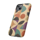 Geometric Abstract iPhone Case – Stylish, Durable Protection with Earthy Tones