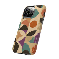 Geometric Abstract iPhone Case – Stylish, Durable Protection with Earthy Tones