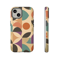 Geometric Abstract iPhone Case – Stylish, Durable Protection with Earthy Tones