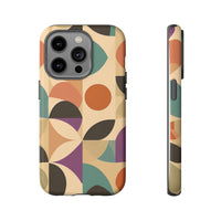 Geometric Abstract iPhone Case – Stylish, Durable Protection with Earthy Tones