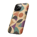 Geometric Abstract iPhone Case – Stylish, Durable Protection with Earthy Tones