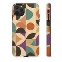 Geometric Abstract iPhone Case – Stylish, Durable Protection with Earthy Tones