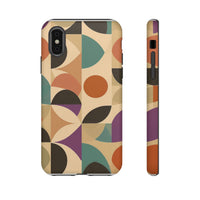 Geometric Abstract iPhone Case – Stylish, Durable Protection with Earthy Tones