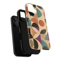 Geometric Abstract iPhone Case – Stylish, Durable Protection with Earthy Tones