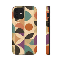 Geometric Abstract iPhone Case – Stylish, Durable Protection with Earthy Tones