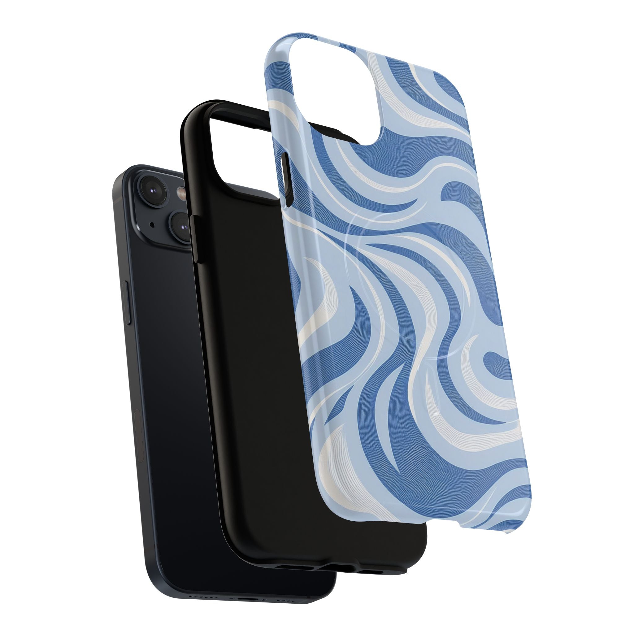 Stylish Abstract Swirl Design Tough Magnetic Cases