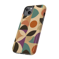 Geometric Abstract iPhone Case – Stylish, Durable Protection with Earthy Tones