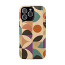 Geometric Abstract iPhone Case – Stylish, Durable Protection with Earthy Tones