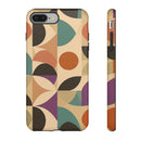 Geometric Abstract iPhone Case – Stylish, Durable Protection with Earthy Tones