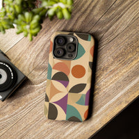 Geometric Abstract iPhone Case – Stylish, Durable Protection with Earthy Tones