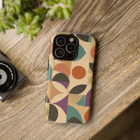 Geometric Abstract iPhone Case – Stylish, Durable Protection with Earthy Tones