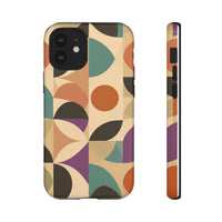 Geometric Abstract iPhone Case – Stylish, Durable Protection with Earthy Tones