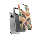 Geometric Abstract iPhone Case – Stylish, Durable Protection with Earthy Tones